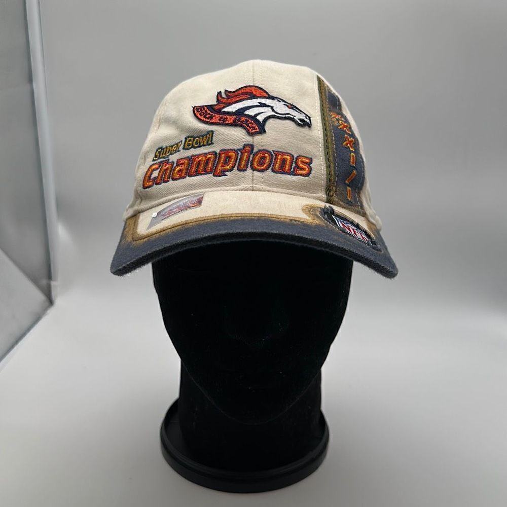 Vintage Logo Athletic Super Bowl Champions Denver Broncos Hat Headwear 1999